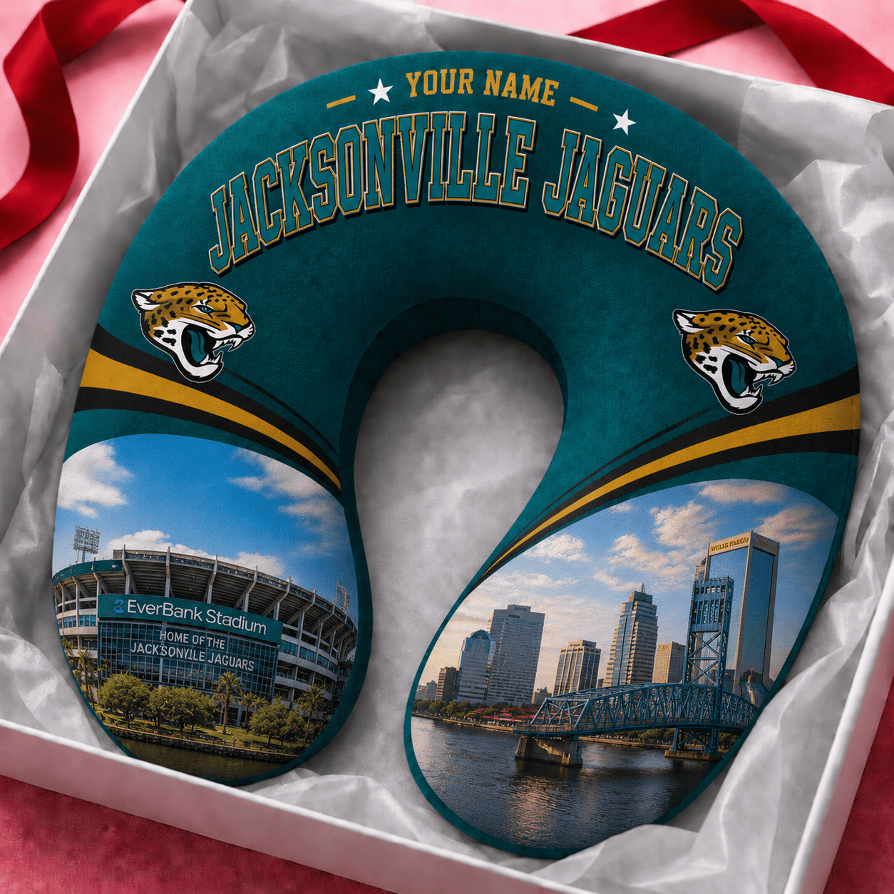 PREMIUM NFL  X JJ Special New Neck Pillow Custom  Name  100626