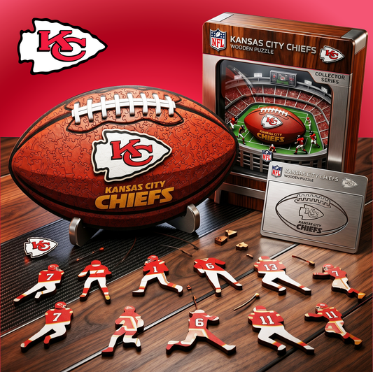 PREMIUM NFL X KCC 3D Platinum Wooden Puzzle  Gift For Fan Limited Editions NDT VHM 030626