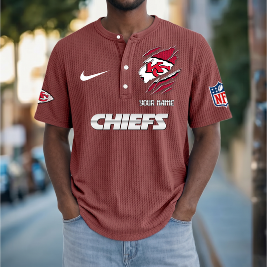 PREMIUM NFL  X  KCC Crew neck button Henry Shirt Limited Editions NDT VHM 230426