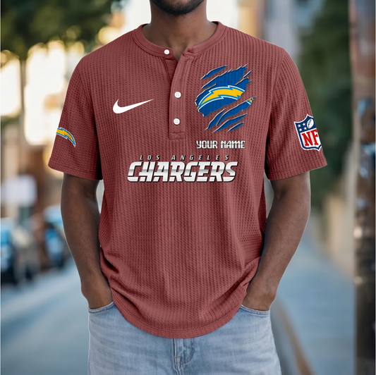 PREMIUM NFL  X  LAC Crew neck button Henry Shirt Limited Editions NDT VHM 230426