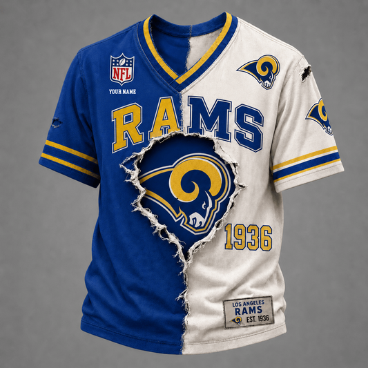 PREMIUM NFL X LAR GAME DAY  V-Neck T Shirt FOR SUMMER HOLIDAY NDT VHM 050626