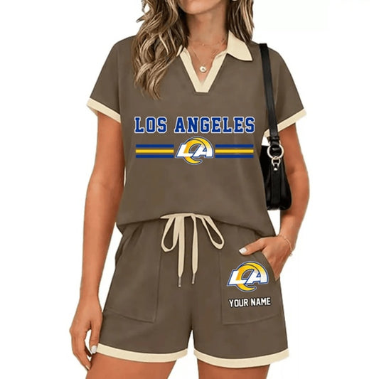 PREMIUM NFL X LAR Retro Athletic Contrast Polo Set FOR SUMMER HOLIDAY NDT NHM 100626