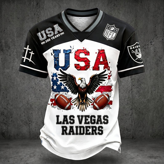 PREMIUM NFL X LVR 250TH anniversary LUXURY V-Neck T- Shirt 130626