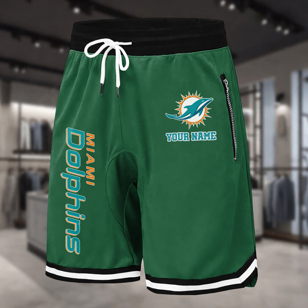 PREMIUM NFL X MIA Summer Fitness Breathable Basketball Shorts NDT LVH 230426