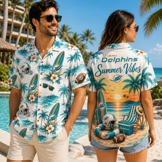 PREMIUM NFL X MIA Summer Vibes Premium Hawaiian Shirt Limited Edition NDT NHM 100626