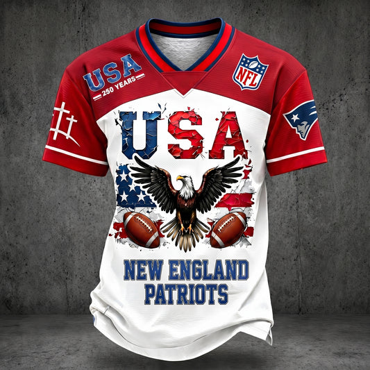 PREMIUM NFL X NEP  250TH anniversary LUXURY V-Neck T- Shirt 130626