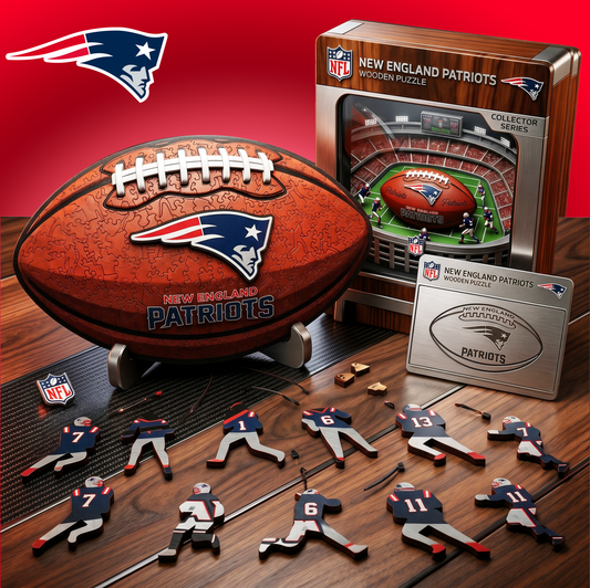 PREMIUM NFL X NEP 3D Platinum Wooden Puzzle  Gift For Fan Limited Editions NDT VHM 030626