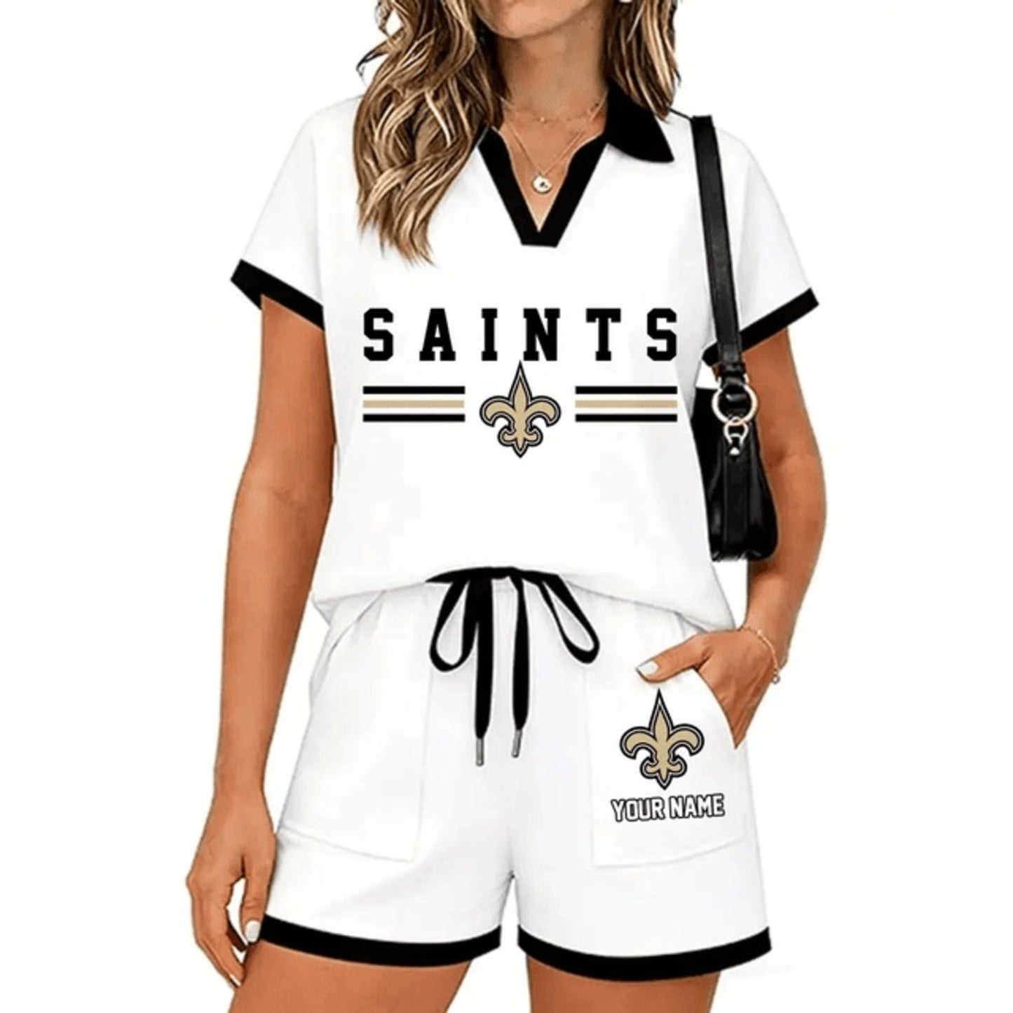 PREMIUM NFL X NO Retro Athletic Contrast Polo Set FOR SUMMER HOLIDAY NDT NHM 100626