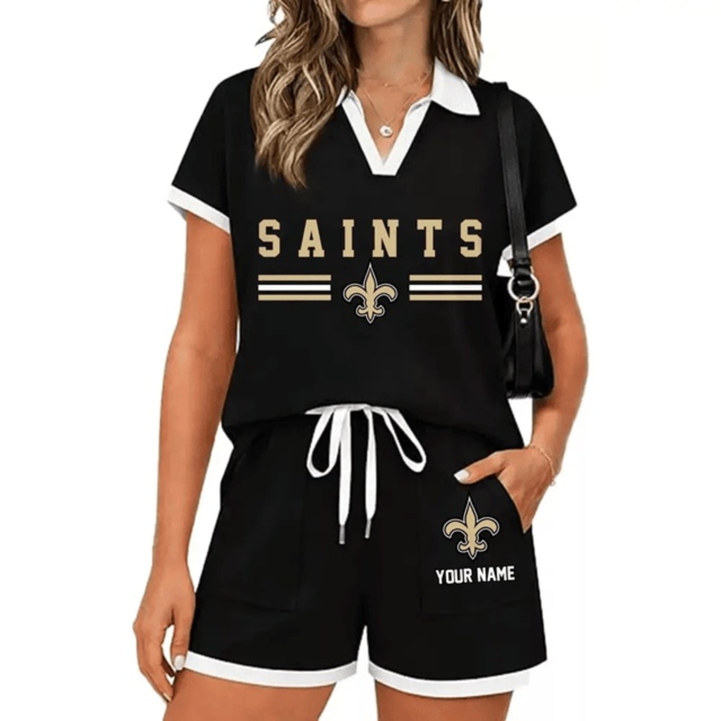 PREMIUM NFL X NO Retro Athletic Contrast Polo Set FOR SUMMER HOLIDAY NDT NHM 100626