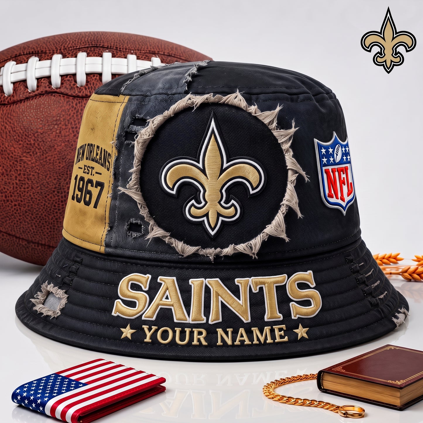 PREMIUM NFL  X NOS EXCLUSIVE Torn Fabric Legacy Bucket Hat For New Season 290626.