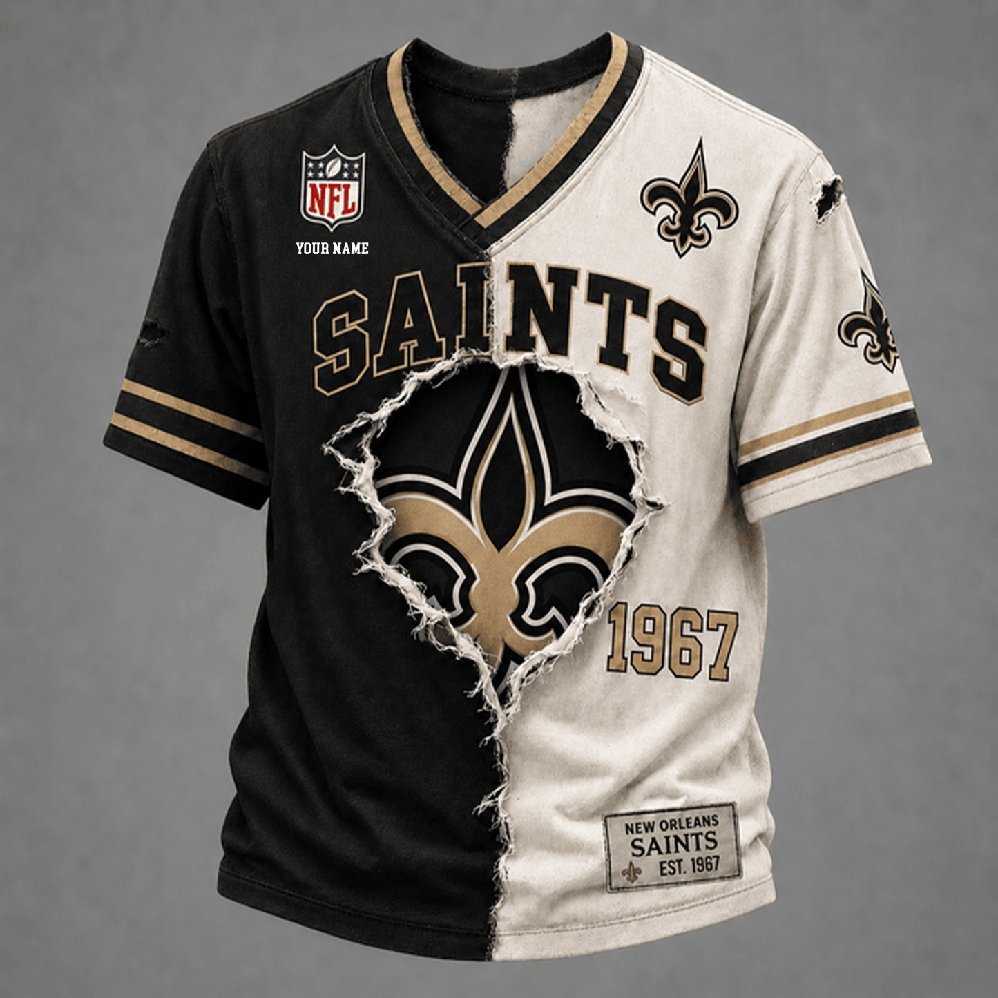 PREMIUM NFL X NOS GAME DAY  V-Neck T Shirt FOR SUMMER HOLIDAY NDT VHM 050626