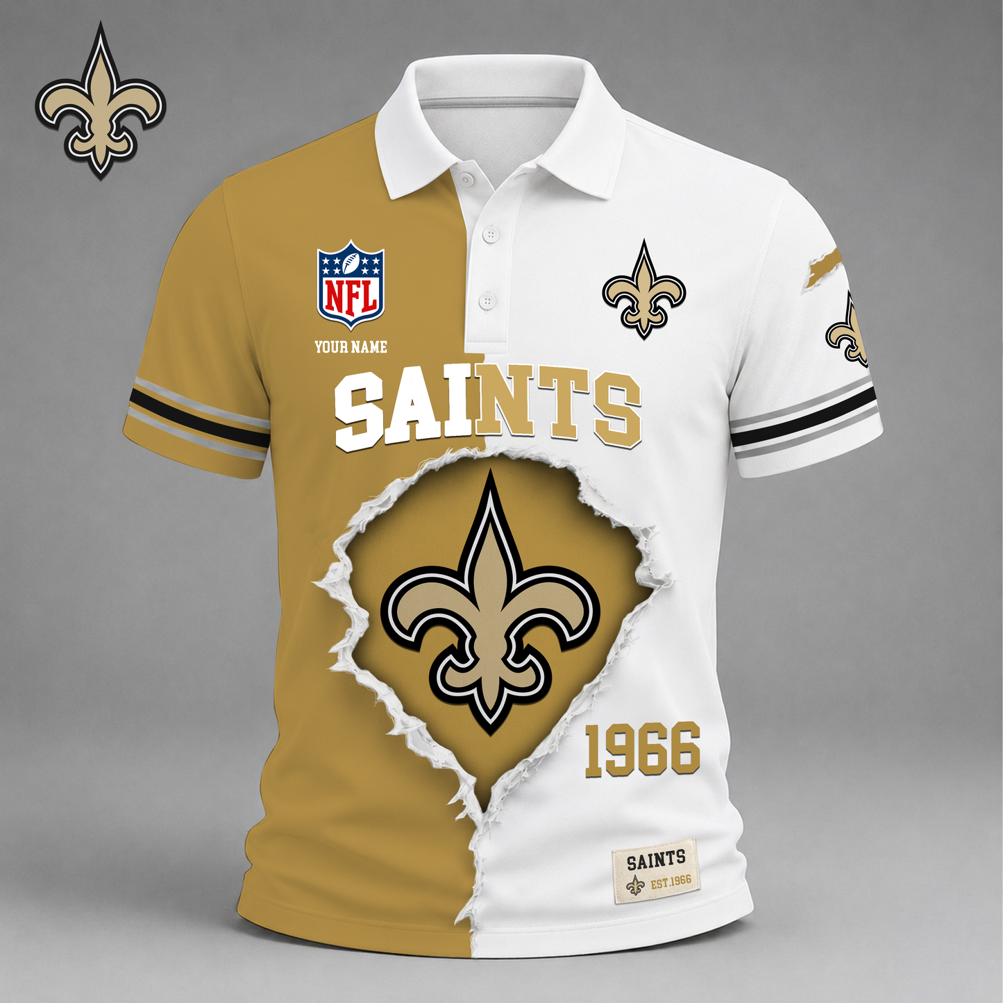 PREMIUM NFL X NOS LUXURY V-Neck POLO SHIRT 150626