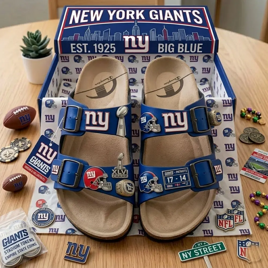 PREMIUM NFL X NYG Birken-Inspired Double-Strap Sandals For Summer Holiday NDT VHM 270426