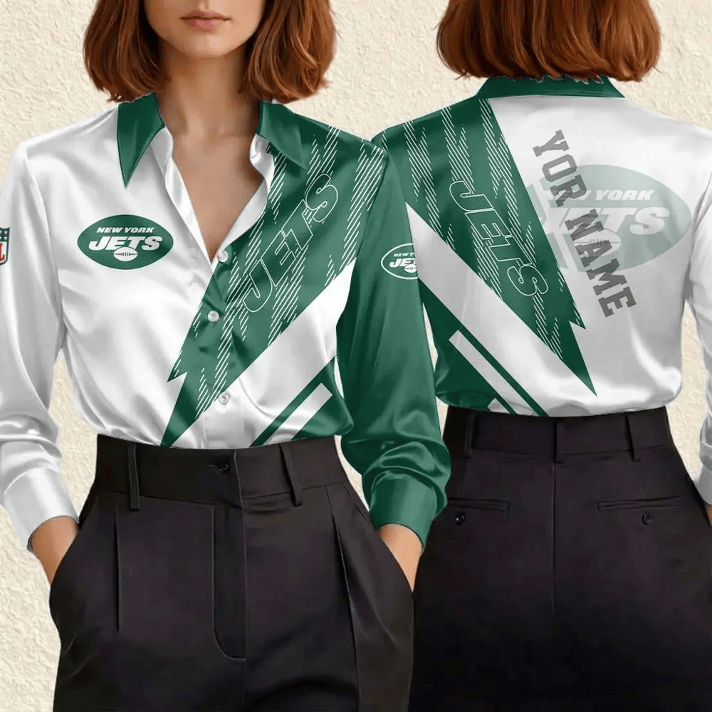 PREMIUM NFL X NYJ Strike Elegant Office Shirt LIMITED EDITIONS NDT LVH 270526