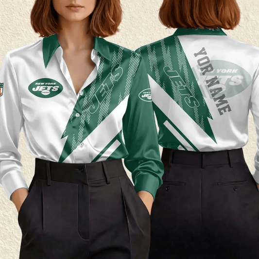 PREMIUM NFL X NYJ Strike Elegant Office Shirt LIMITED EDITIONS NDT LVH 270526