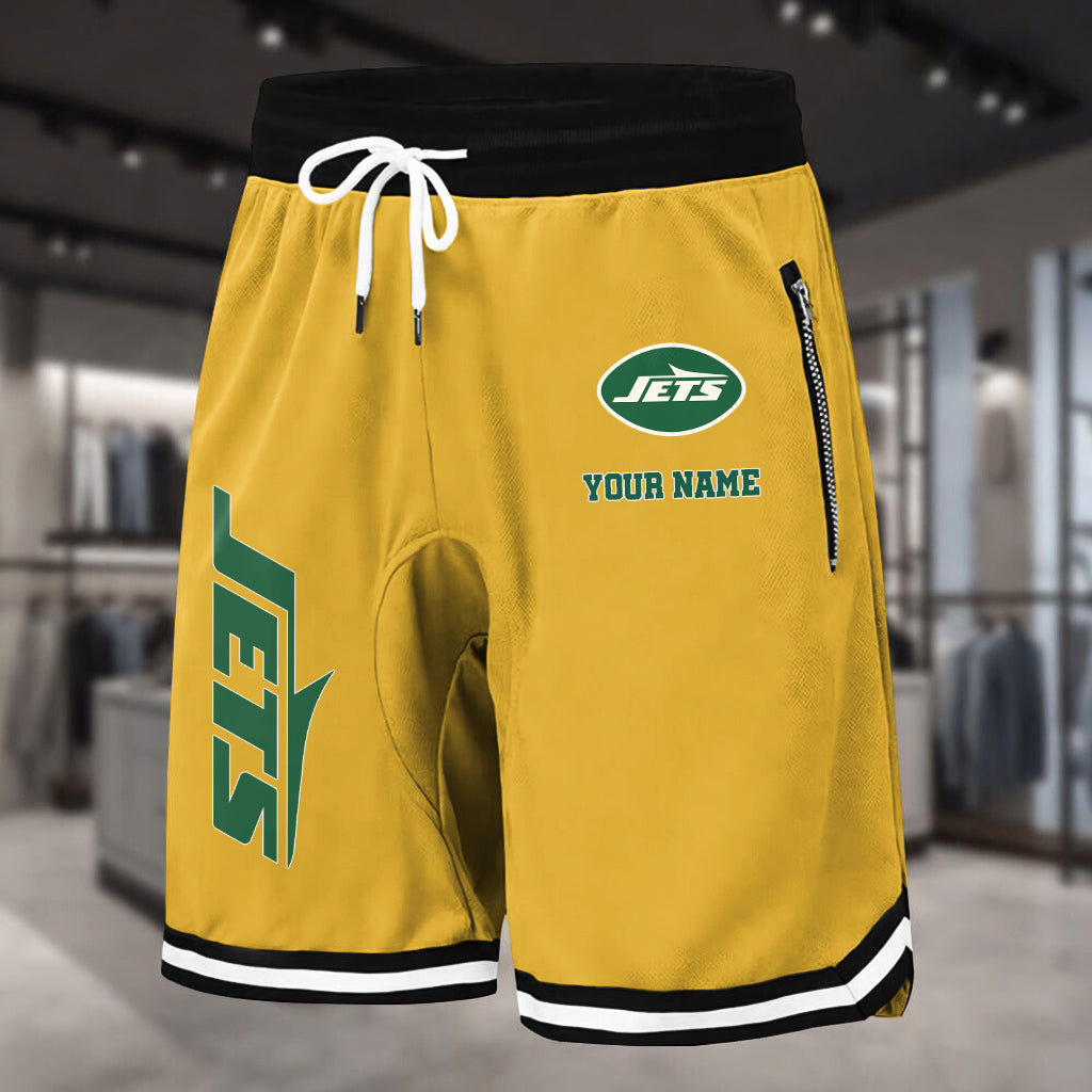 PREMIUM NFL X NYJ Summer Fitness Breathable Basketball Shorts NDT LVH 60426