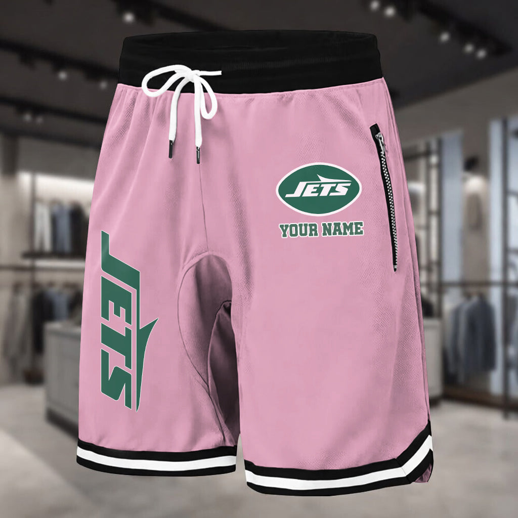 PREMIUM NFL X NYJ Summer Fitness Breathable Basketball Shorts NDT LVH 230426