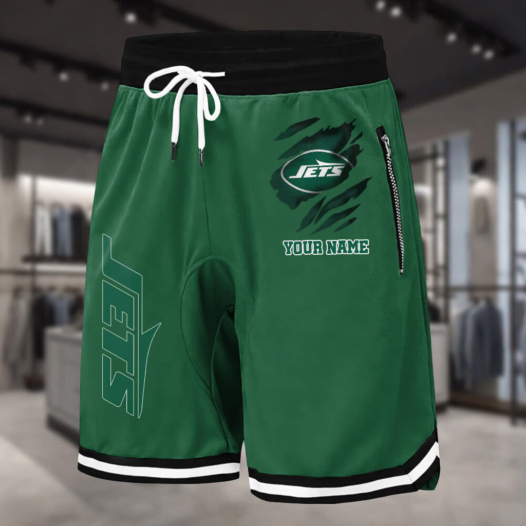 PREMIUM NFL X NYJ Summer Fitness Breathable Basketball Shorts v2 NDT LVH 230426