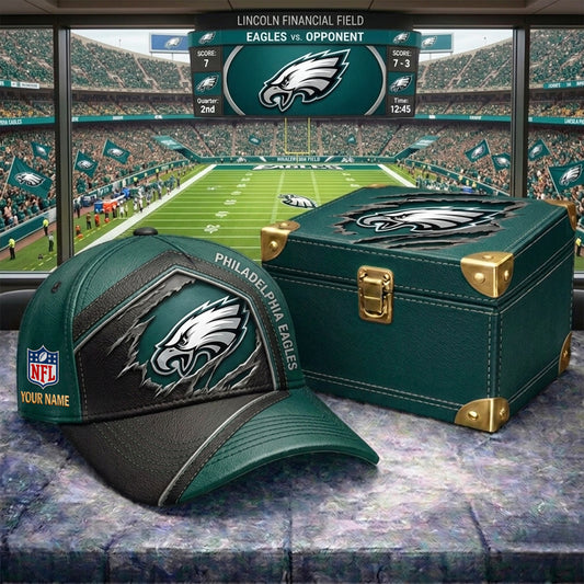 PREMIUM NFL X PHI CRACK CUSTOM NAME HAT NDT NHM 220526