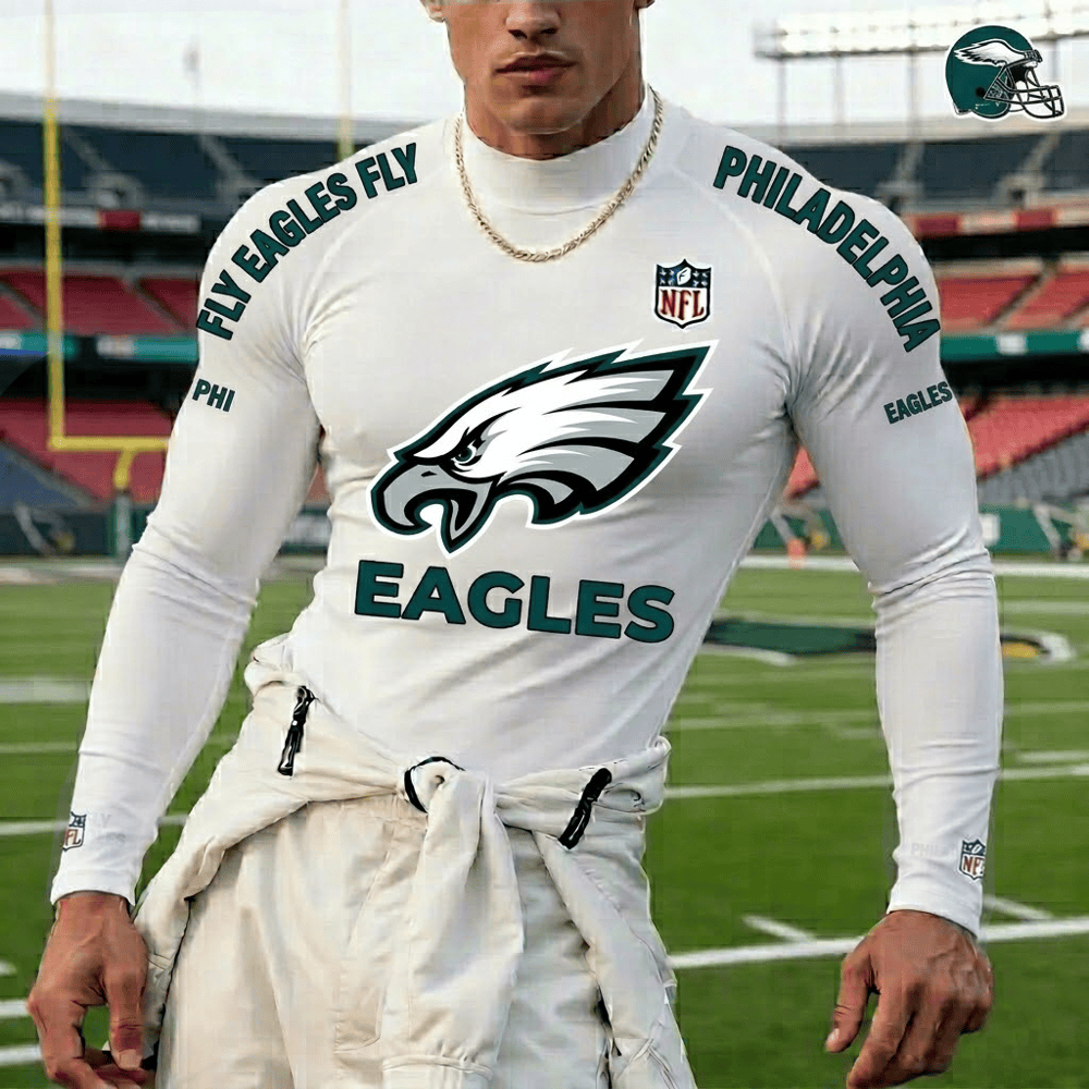 PREMIUM NFL X PHI  High Neck Long Sleeved Sports NDT LVH 280526