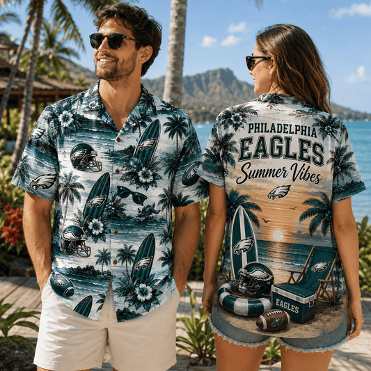 PREMIUM NFL X PHI Summer Vibes Premium Hawaiian Shirt Limited Edition NDT NHM 100626