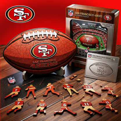 PREMIUM NFL X SF 3D Platinum Wooden Puzzle  Gift For Fan Limited Editions NDT VHM 030626