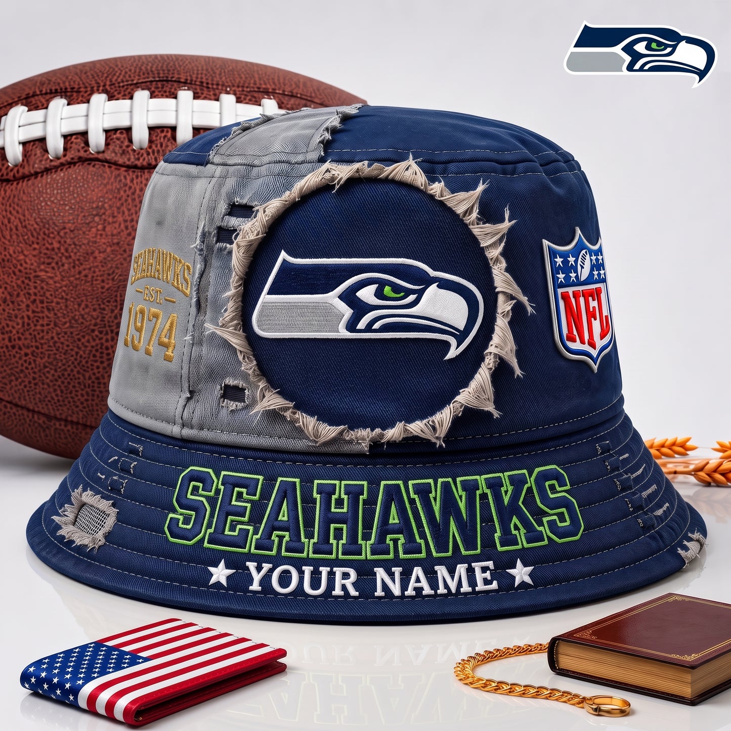 PREMIUM NFL  X SS EXCLUSIVE Torn Fabric Legacy Bucket Hat For New Season 290626.