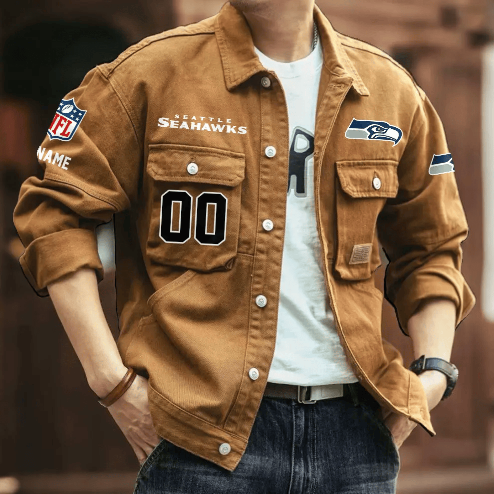 PREMIUM NFL X SS Men's Denim Autumn Jackets NDT VHM 090626