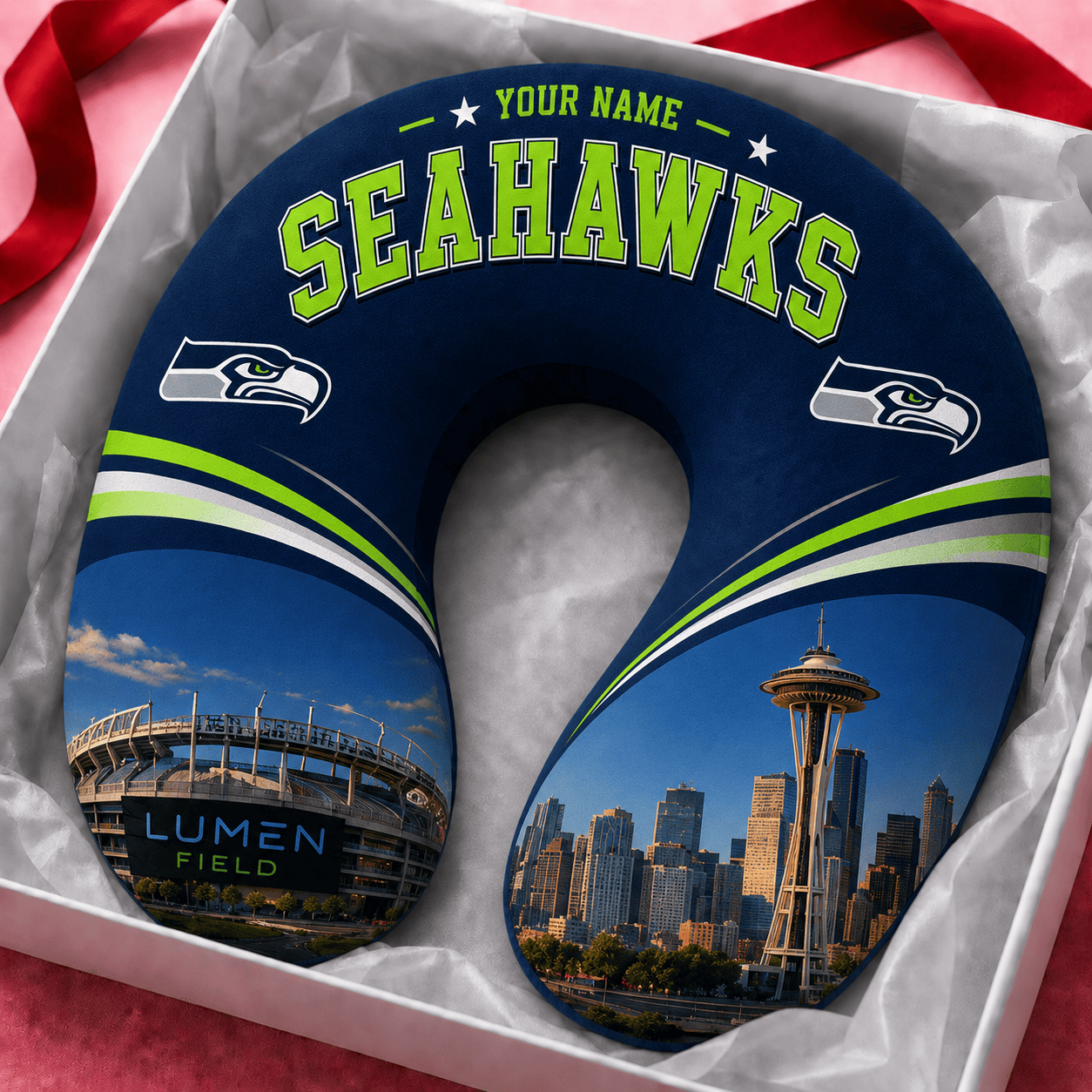 PREMIUM NFL  X SS Special New Neck Pillow Custom  Name  100626