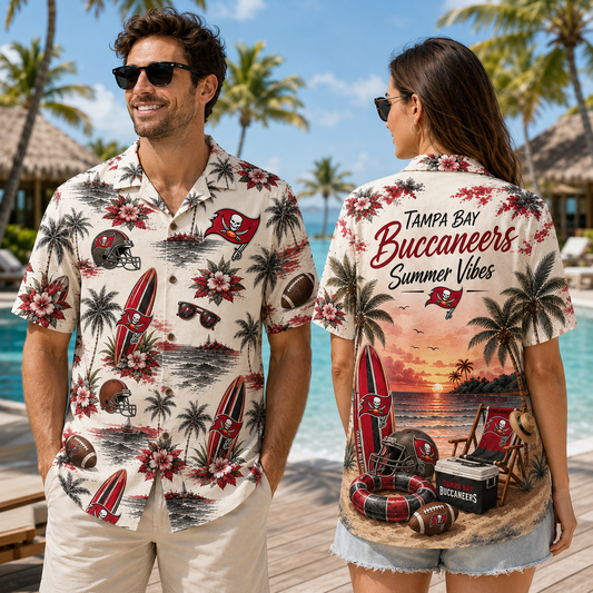 PREMIUM NFL X TB Summer Vibes Premium Hawaiian Shirt Limited Edition NDT NHM 100626