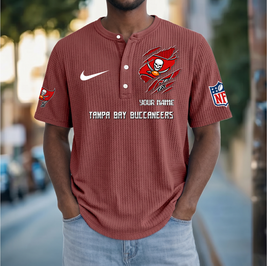 PREMIUM NFL  X  TBB Crew neck button Henry Shirt Limited Editions NDT VHM 230426