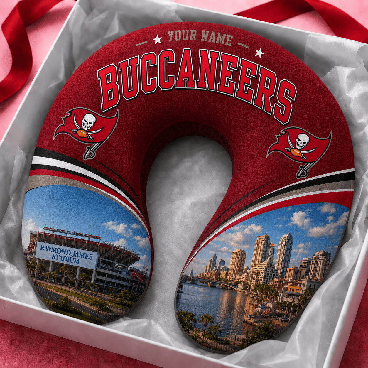 PREMIUM NFL  X TBB Special New Neck Pillow Custom  Name  100626
