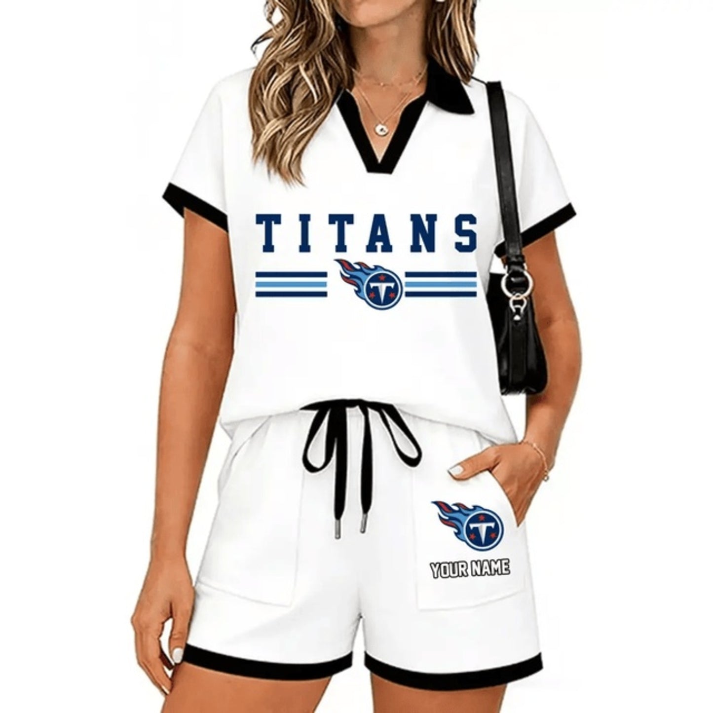 PREMIUM NFL X TEN Retro Athletic Contrast Polo Set FOR SUMMER HOLIDAY NDT NHM 100626