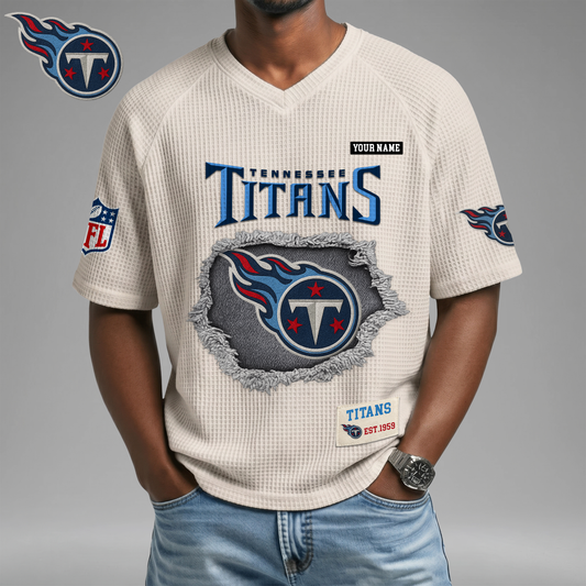 PREMIUM NFL X TT Game Day Waffle V-neck T-shirt 110626