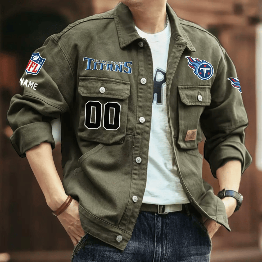 PREMIUM NFL X TT Men's Denim Autumn Jackets NDT VHM 090626