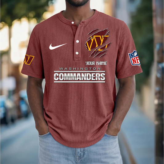 PREMIUM NFL  X  WC Crew neck button Henry Shirt Limited Editions NDT VHM 230426