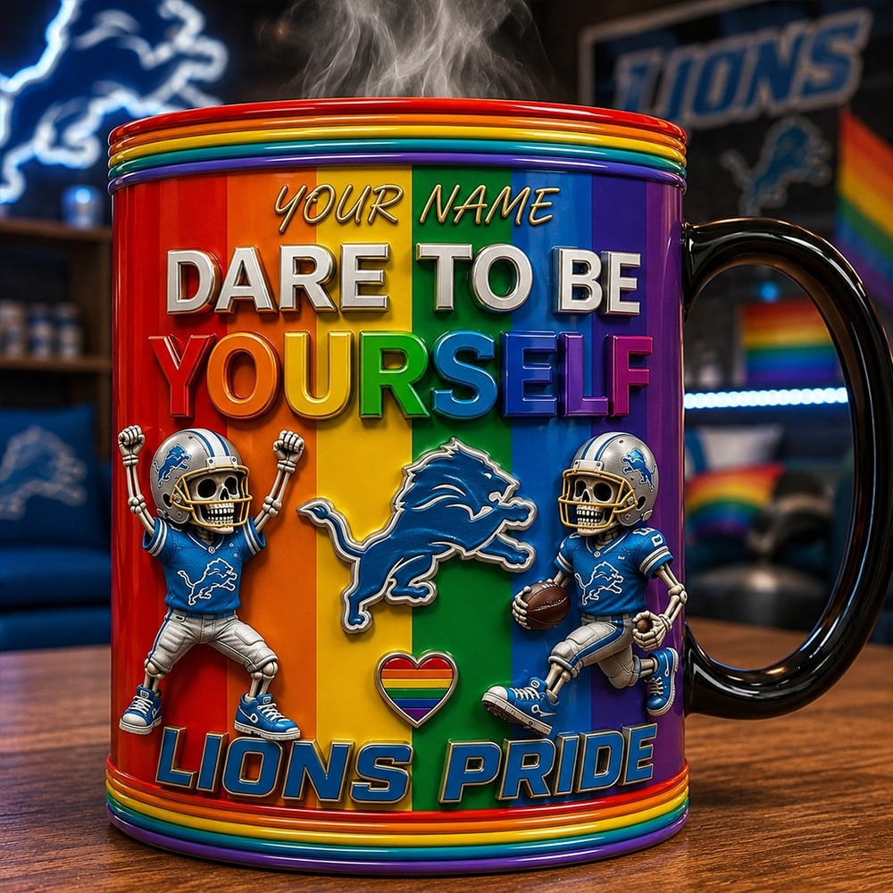 PREMIUM NFL x DET LGBT Special Ceramic Mug Personalized 290626