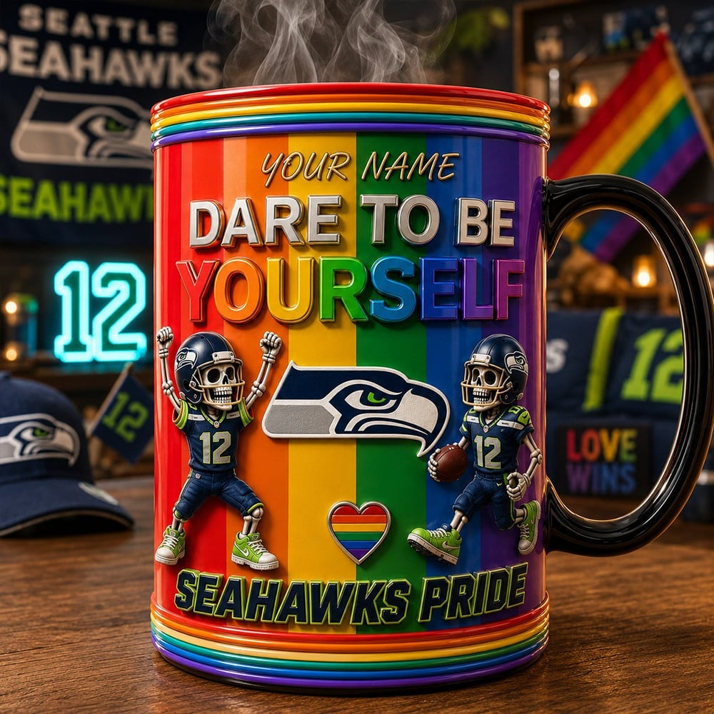 PREMIUM NFL x SEA LGBT Special Ceramic Mug Personalized 290626