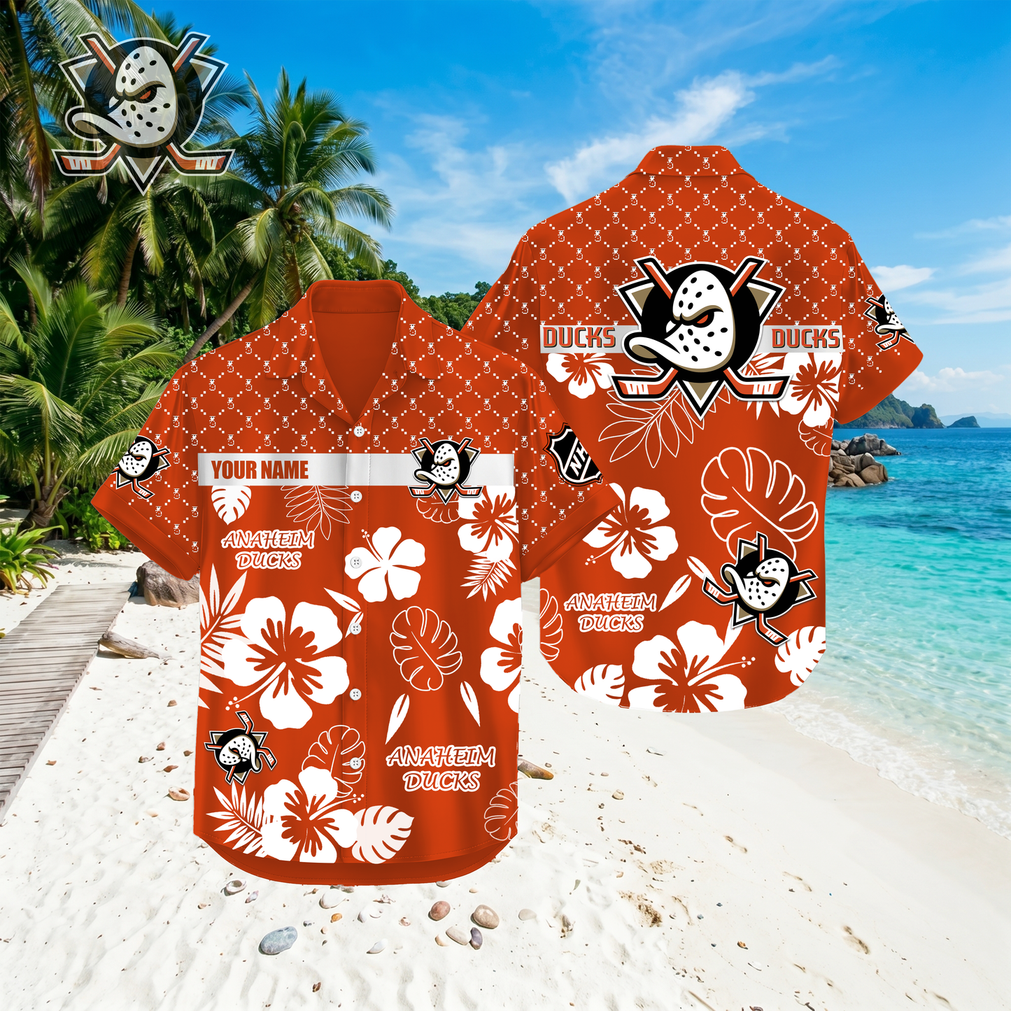 PREMIUM NHL X AD Hawaiian Shirt Custom Name For Summer Holiday NDT VHM 270426