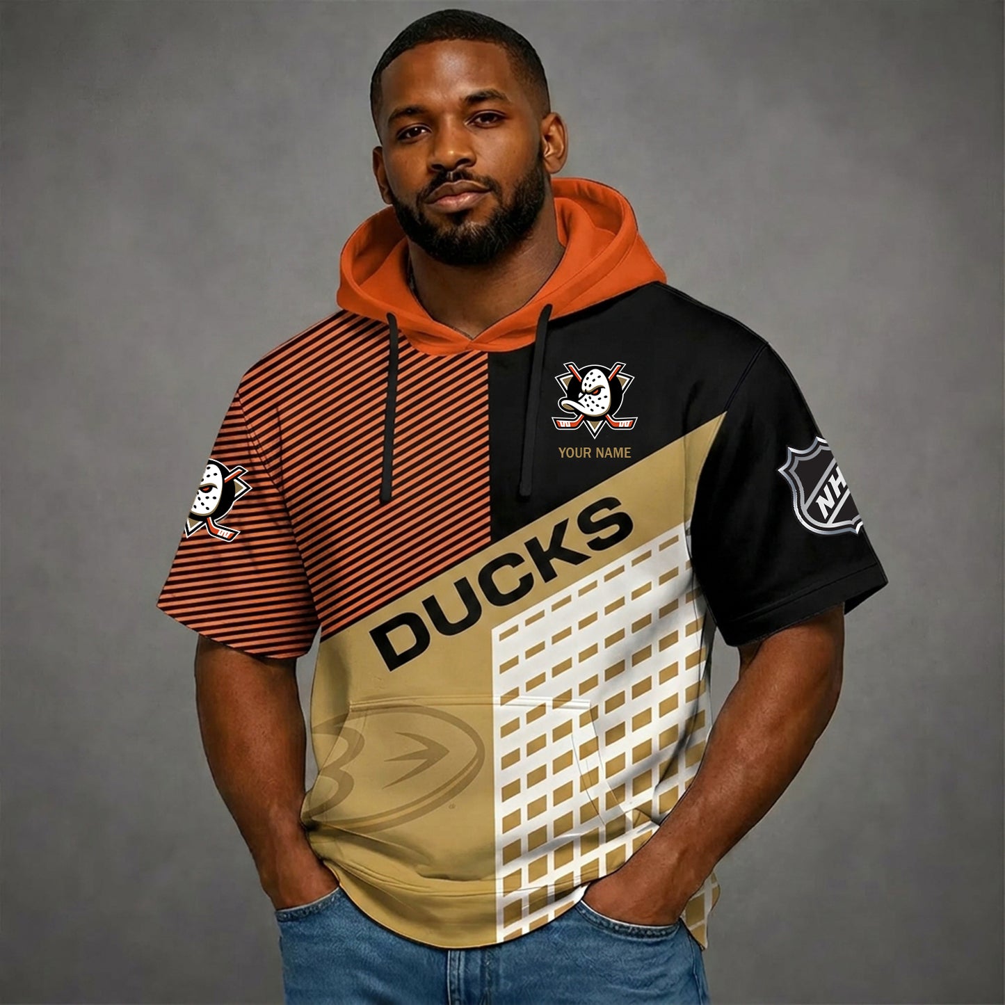 PREMIUM NHL X AD Short Sleeve Hoodie SHIRT FOR SUMMER HOLIDAY V3 NDT NHM 180526
