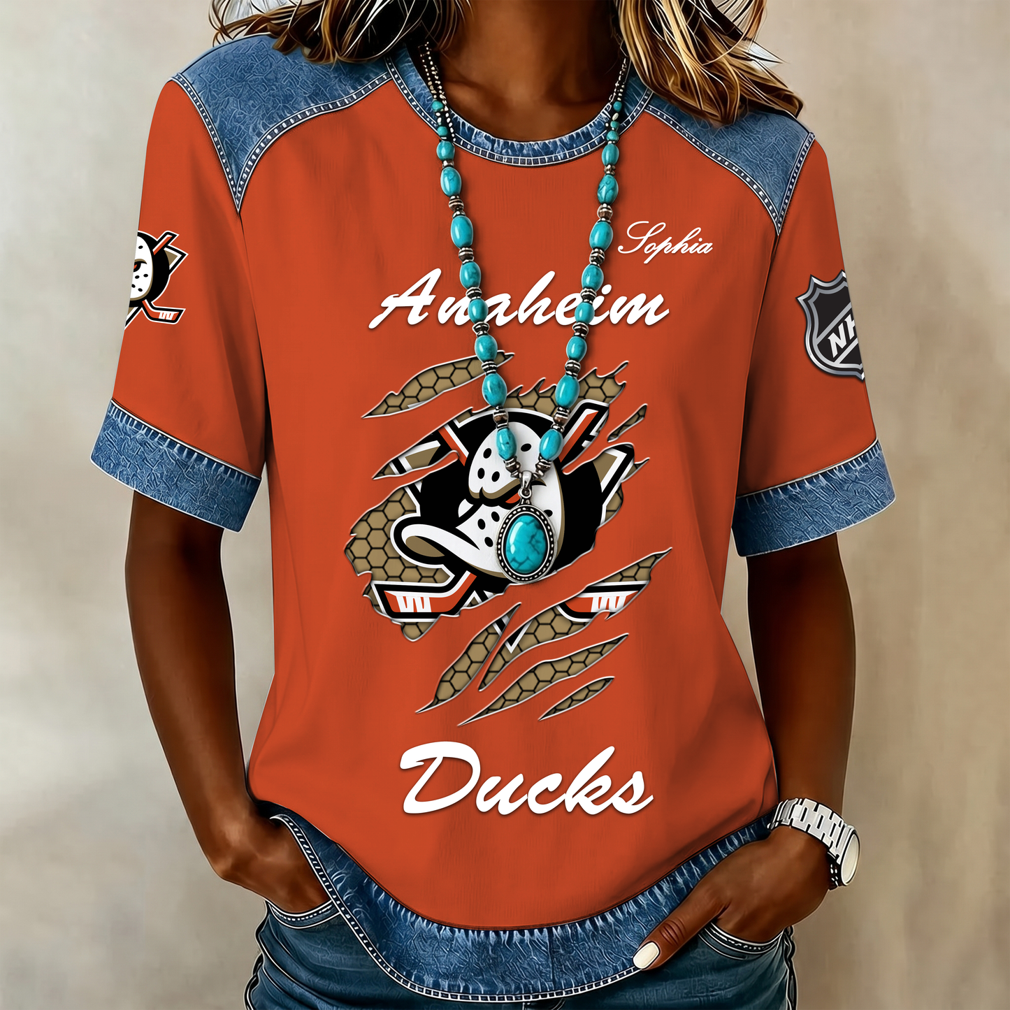 PREMIUM NHL X AD Women Retro T Shirt Custom Name Limited Edition NDT VHM 190526