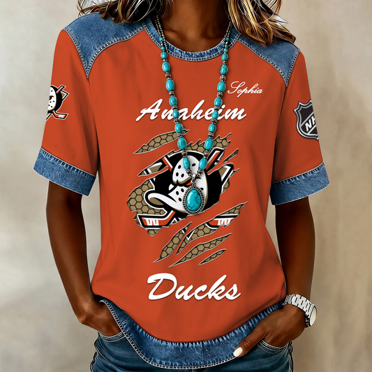 PREMIUM NHL X AD Women Retro T Shirt Custom Name Limited Edition NDT VHM 190526