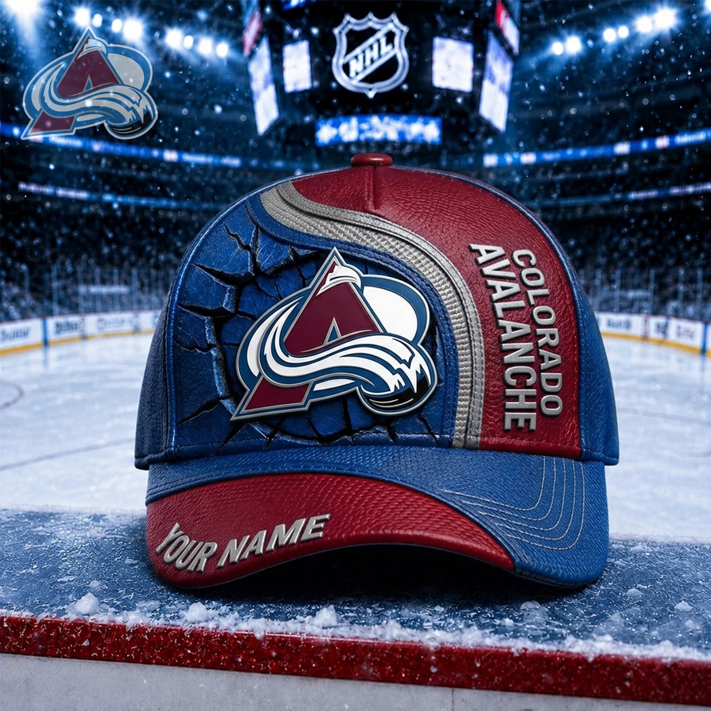 PREMIUM NHL X CA Embroidered Hockey Custom Name HAT NDT NHM 250526