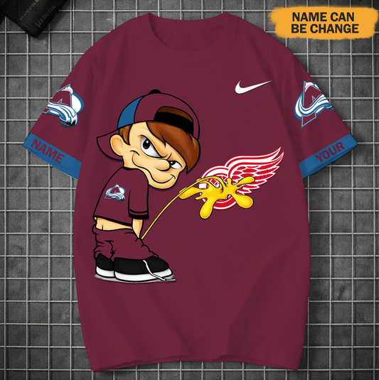 PREMIUM NHL X CA Funny Peeing Boy New Tshirt Custom Name NDT VHM 160426