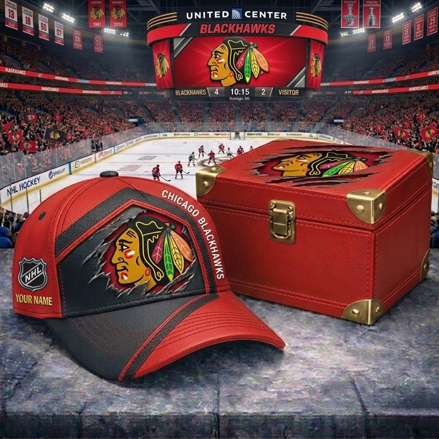 PREMIUM NHL X CB CRACK CUSTOM NAME V3 HAT NDT NHM 170426