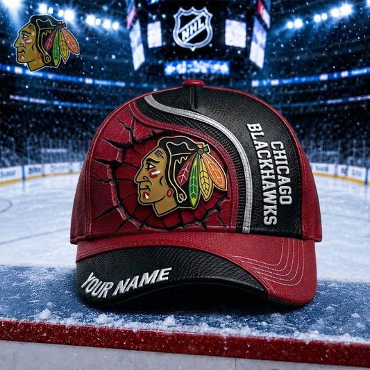 PREMIUM NHL X CB Embroidered Hockey Custom Name HAT NDT NHM 250526