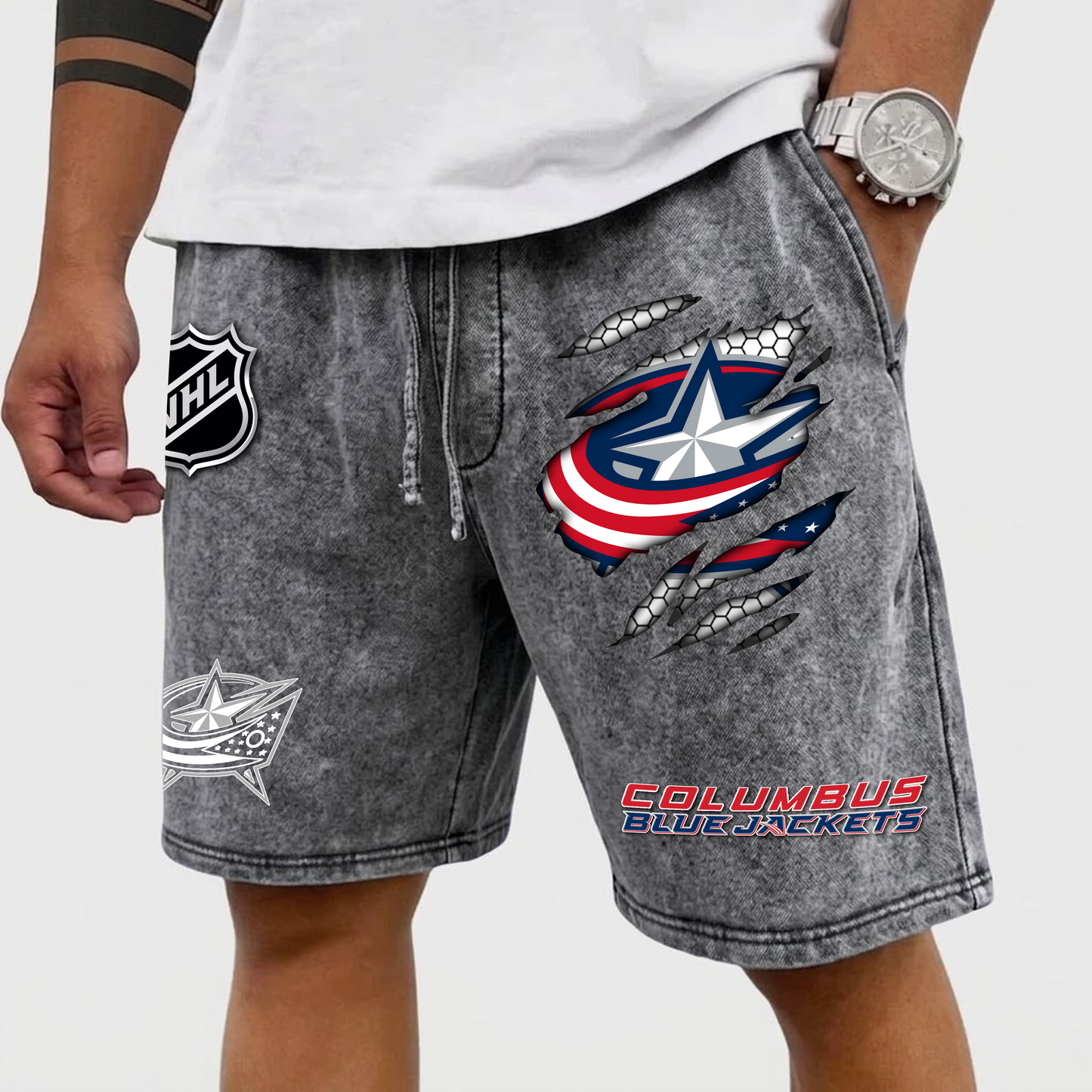 PREMIUM NHL X CB WASH SHORTS FOR SUMMER HOLIDAY NDT VHM  070426