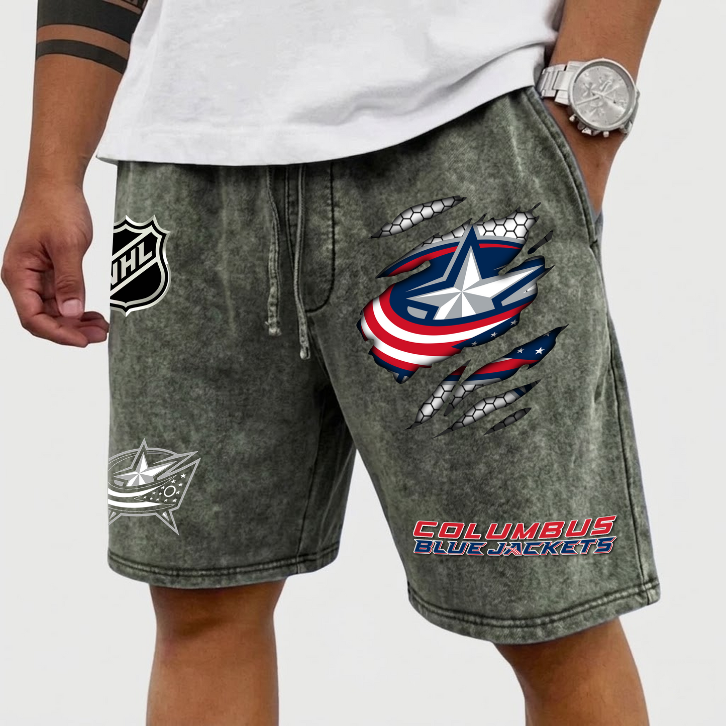 PREMIUM NHL X CB WASH SHORTS FOR SUMMER HOLIDAY NDT VHM  070426