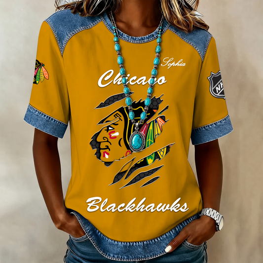 PREMIUM NHL X CB Women Retro T Shirt Custom Name Limited Edition NDT VHM 190526