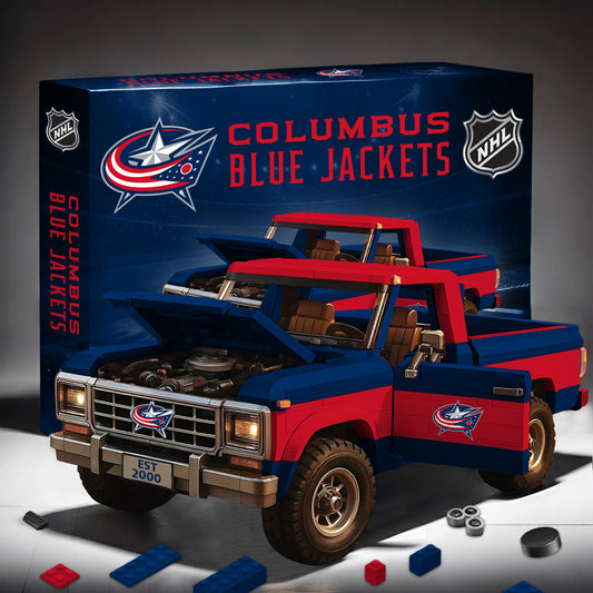 PREMIUM NHL X CBJ Elite Craft Ford F150 3D Build Your Own Toy NDT NHM 180426